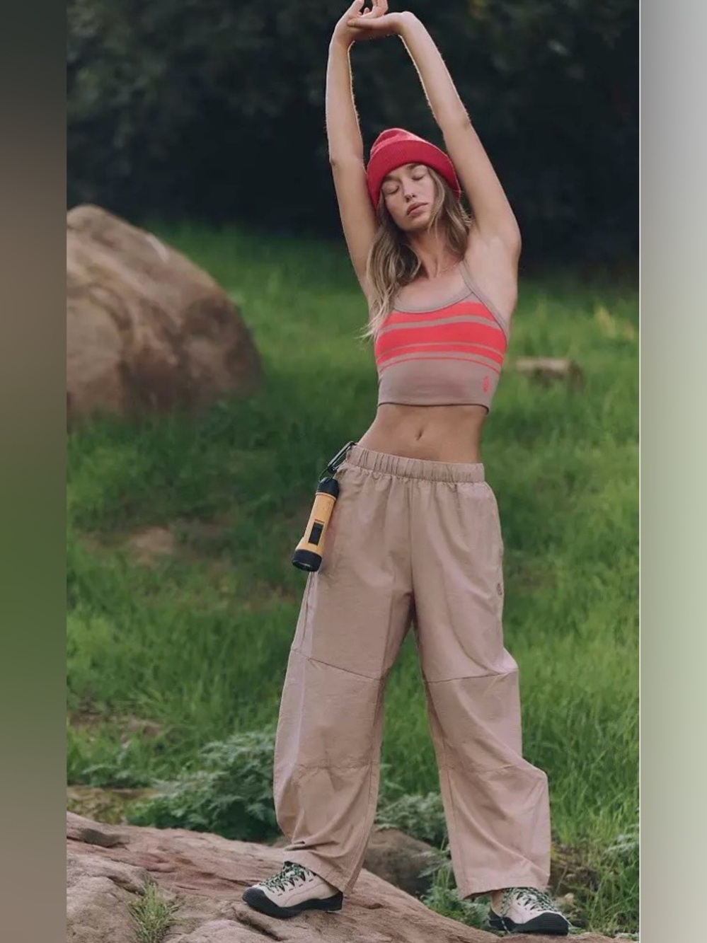 FP Movement by Free People Beige barreled pants